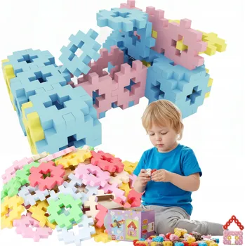 ostatní stavebnice Stavebnice stavební kostky WAFLE kreativní hračka pro děti 3 4 5 6