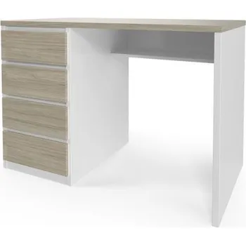 Psací stůl Viva 2 Kancelářský stůl Viva s levými zásuvkami, 110 x 76 x 60 cm, dub oyster/bílý