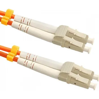 Síťový kabel Qoltec optický LC/UPC 5.0m oranžový