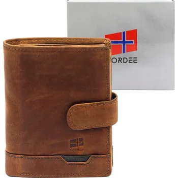 Peněženka Pánská peněženka Nordee HJORT N4L světle hnědá