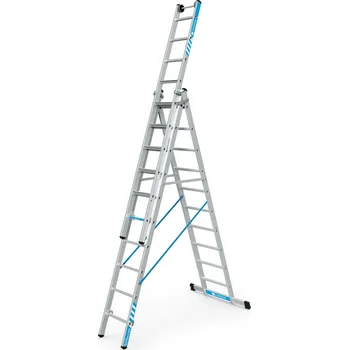 Železářství ZARGES Skymaster Plus X víceúčelový žebřík třídílný, 41578, Nosný profil (mm): 73
