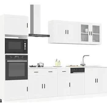 Kuchyňská skříňka SESTAVA KUCHYŇSKÝCH SKŘÍNĚK KALMAR, 7 DÍLŮ, BÍLÁ