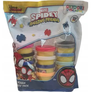 Modelovací hmota OKIDOKI MODELÍNA 1 5 kusů DISNEY MODELÍNA Spider-Man
