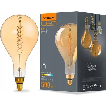 Žárovka LED ŽÁROVKA FILAMENT 8W DEKORATIVNÍ MEGA VELKÁ 30CM