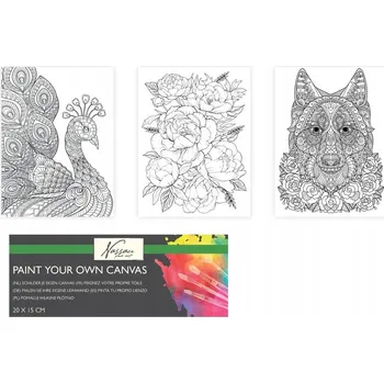 Obraz Plátno s potiskem k vybarvování, obrázek