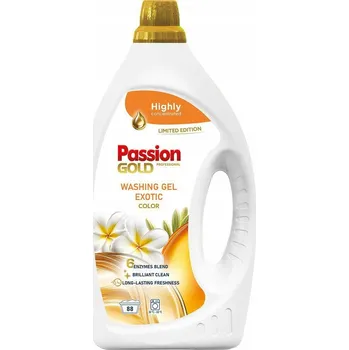 Prací prostředek Passion Gold Professional Color Exotic Gel na Praní Barevného Prádla 88 Praní 3,52L