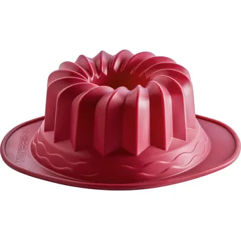 Nádoba na pečení Coox Silikonová forma na bábovku (červená)