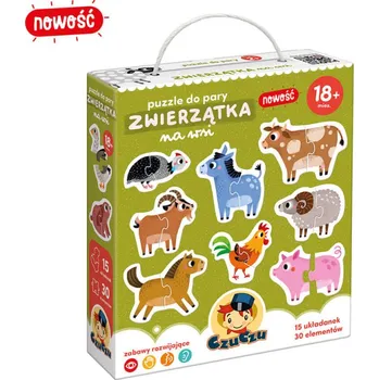 CzuCzu 7099705 Puzzle pro pár Zvířátka na venkově