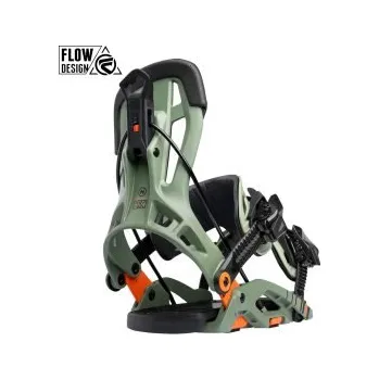 Vázání na snowboard Flow Fuse khaki 25/26 M vázání + DÁREK DLE VÝBĚRU!