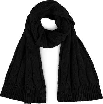 Šála Černá pletená šála Sheron VUCH černá 3479154
