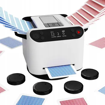 Poker PRÉMIOVÁ ELEKTRICKÁ MÍCHAČKA KARET PRO UNO, BLACKJACK, TEXAS HOLD'EM