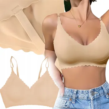 Dámské spodní prádlo Bezešvá podprsenka béžová velikost 90C