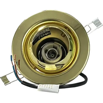Bodové svítidlo Kruhové podhledové výklopné svítidlo Rendl SI1804, IP20, R50, E14, 250 V, 40 W - zlaté