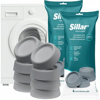 Antivibrační podložky Sillar univerzální pod pračku myčku - 8 kusů