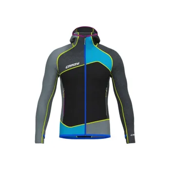 Pánská mikina Crazy Idea Pull Resolution Man energy-black XL; Černá mikina + DÁREK DLE VÝBĚRU!