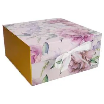 Skládací krabice s uzavíráním na magnet - 25 x 25 x 12 cm, 1 ks