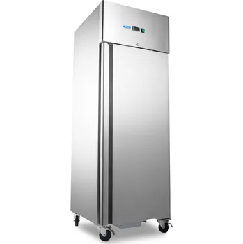 Maxima Chladnička na ryby 600 l z nerezové oceli na kolečkách – 7 nádob (60 × 40 cm)