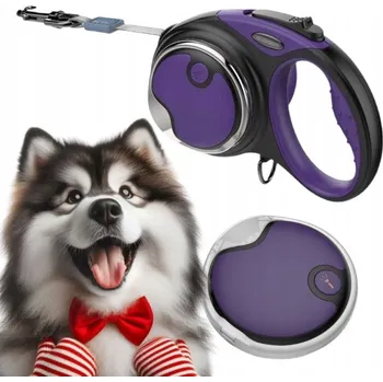 Vodítko pro psa VODÍTKO PRO PSA automatická Svinovací páska 5 m do 36 kg DOGNESS L + LED SVÍTILNA