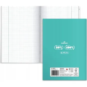 Sešit A5 60 čtvereček tematický, chemie, eko, PP obal Herlitz