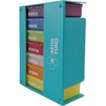 Rehafund Týdenní box na léky - 4 denní přihrádky