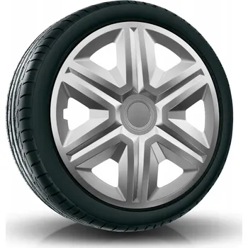 Poklice na kolo Puklice ACTION 16" stříbrné pro Ford, Fiat, Honda, Hyundai, 4 ks