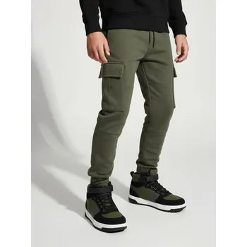 Sinsay - Tepláky cargo - zelená - 502FC-77X - 502FC-77X-146