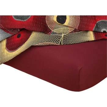 Prostěradlo Jersey prostěradlo bordó 70x140x10 cm
