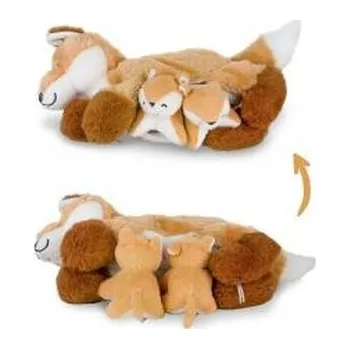 plyšák Mama lisek z 2 młodymi liskami