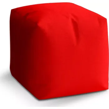 Taburet Sablio Taburet Cube Červená: 40x40x40 cm