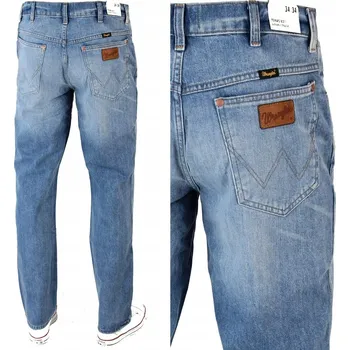 WRANGLER TEXAS STRAIGHT JEANS KLASICKÉ DŽÍNY ROVNÉHO STŘIHU 100vlna _ W34 L34