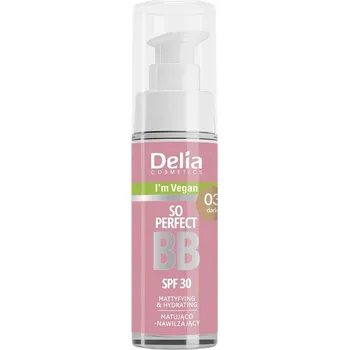 Přípravek na tvář Delia So Perfect SPF 30 BB krém 03 Dark 30 ml