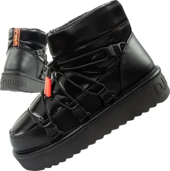 Dámská zimní obuv Dámské zimní sněhule D.Franklin vel.40, módní zateplené kotníkové boty, černé