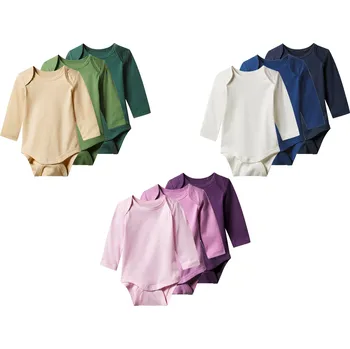 Kojenecký body lupilu® Dětské body s dlouhými rukávy, 3 kusy