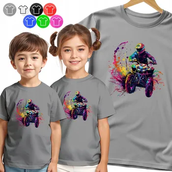 Dětská móda DĚTSKÉ TRIČKO T-SHIRT - ČTYŘKOLKA ZÁVODNÍ STŘÍKANEC PRO CHLAPCE - 3XS