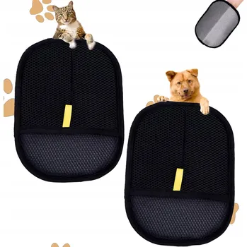 Kartáč pro zvířata Rukavice na srst pro psy a kočky – pro dlouhou i krátkou srst – k odstranění a vyčesávání