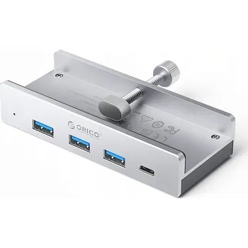 USB hub USB Hub Orico MH4PC s uchycením na monitor, USB-C / 3x USB-A 3.0 + 1x USB-C 3.0 - s