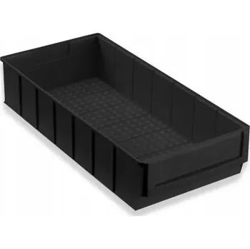 Úložný box Úložný box černý ESD - 185x400x81 mm