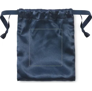 Škraboška na spaní Měkká polyesterová maska na oči 350 POUCH SIDE 1, 80x70mm Sítotiskový transfer, 2 barvy