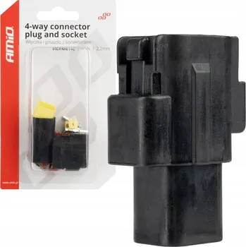 Elektrický konektor Amio Vodotěsný konektor 4 PIN 2.2 mm |