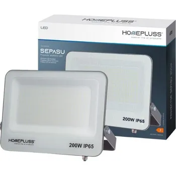 Ultratenký LED reflektor šedý 200W 18000lm, studená barva světla