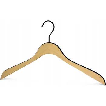 Ramínko MAWA dřevěné ramínko LOFT, premium design, 44 cm, hnědo-černé