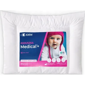 Polštář ANTIALERGICKÝ POLŠTÁŘ 40x60 PRO DĚTI NA SPANÍ MEDICAL PLOCHÝ BAVLNA ATEST