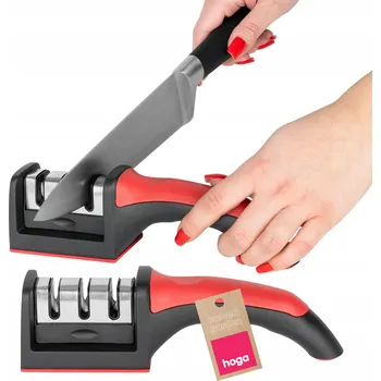 BROUSEK NA KUCHYŇSKÉ NOŽE BROUSEK TŘÍFÁZOVÝ 3v1 Robustní Bezpečná HOGA