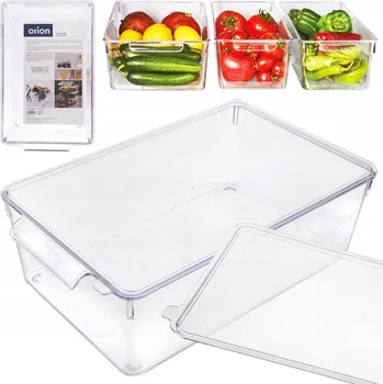 Dóza na potraviny Organizér DO LEDNICE kuchyňská nádoba na skladování potravin 32,5x20x10,5 cm