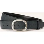 Montblanc Oboustranný Kožený Opasek, černá / stříbrná