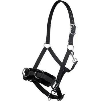 Vybavení pro koně Lonžovací obnosek HKM s beránkem black FULL