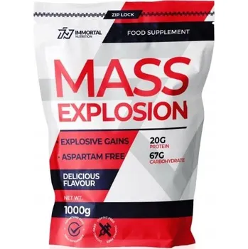 Protein Gainer v prášku s příchutí jahody Immortal Nutrition 1000 g