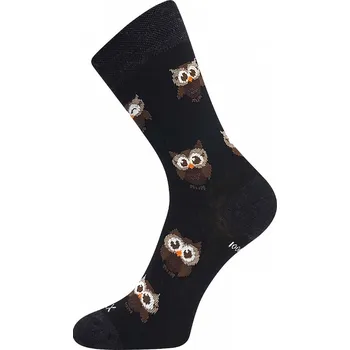 Teplé merino ponožky VOXX Bubo (do cca -10 °C) Barva: černá, Velikost: 35-38