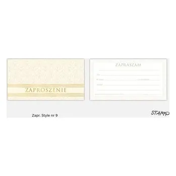 Set školních potřeb Zaproszenia Style wzór nr 09 10szt