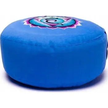 Zabezpečení domácnosti Polštář na meditaci z organické bavlny - Krční čakra